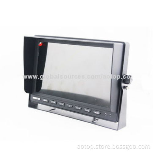 10.1-inch Car Rear-view Security Monitor with Remote Control, Multiple Languages, PAL&NTSC, OSD Menu